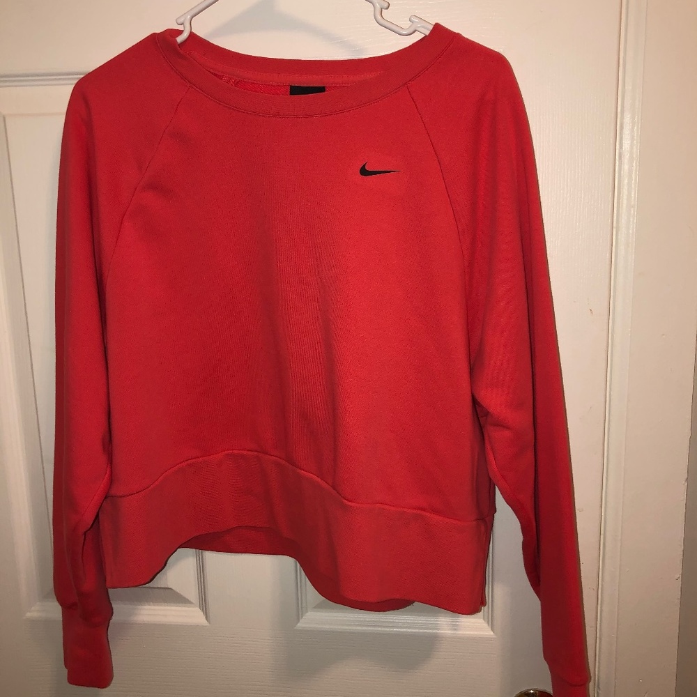 Coral Nike Sweatshirt, cropped